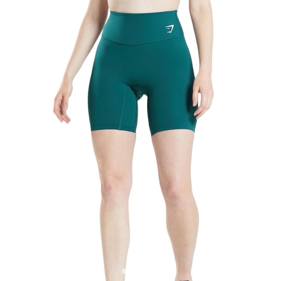 Gymshark Pants - GYMSHARK Training Cycling Shorts High Waisted Bike Short in Navy Blue Womens XS